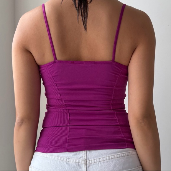 2000s Made in USA Marciano Magenta Ruched Camisole - XX-Small - Picture 3 of 5